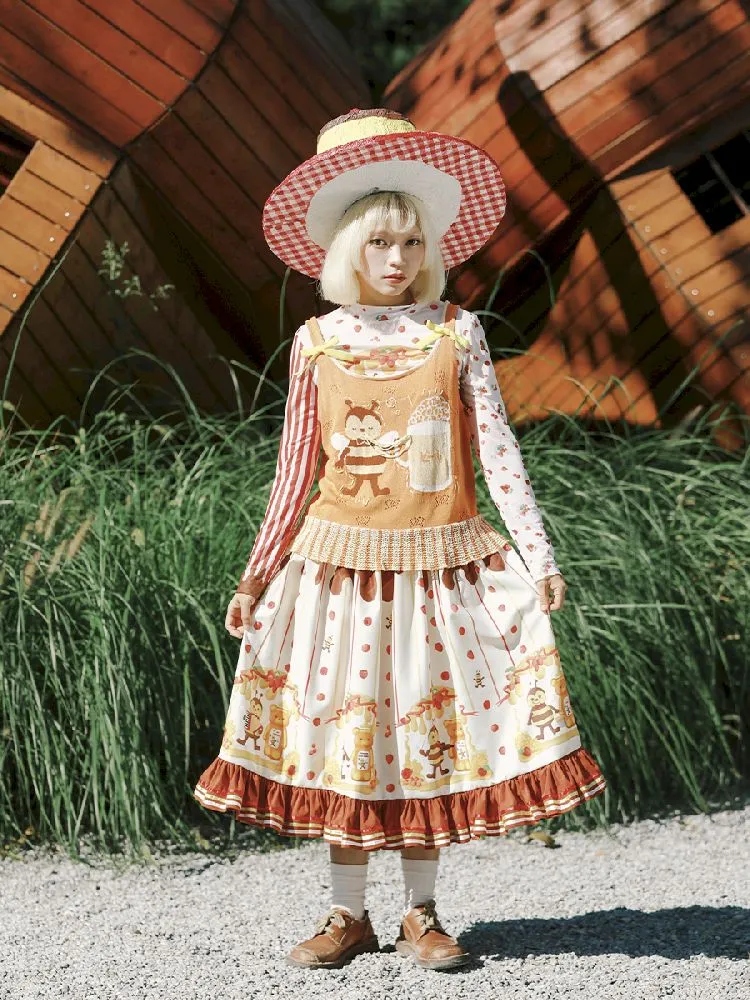 Ribbon Embellished Half Skirt【s0000010459】