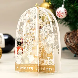 Snow White Christmas Greeting Cards 3D