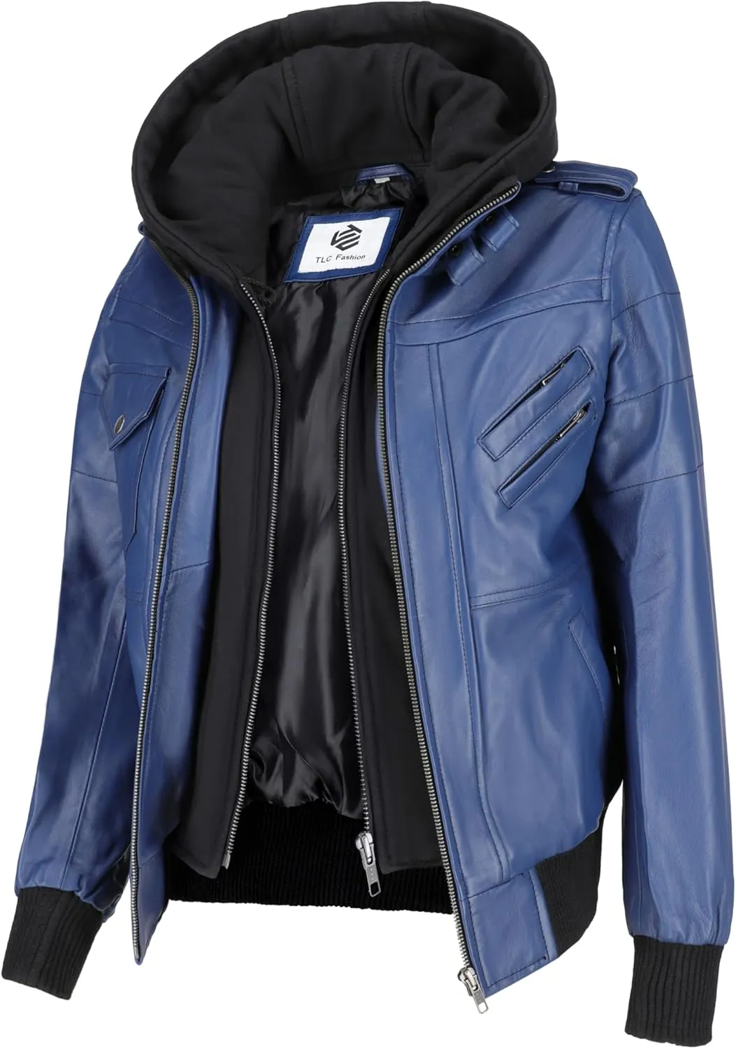 Soft Leather Motorcycle Jacket Women - Slim Leather Biker Jacket for Women