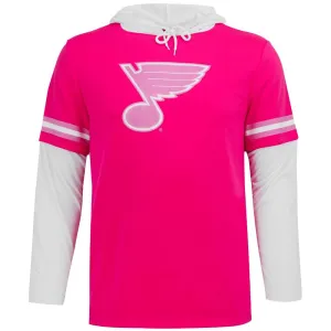 ST. LOUIS BLUES NOTE PINK AT THE RINK HOODIE - PINK