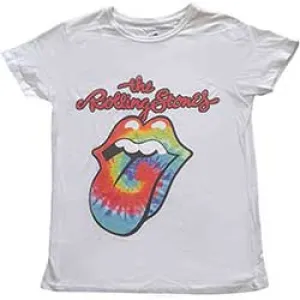 The Rolling Stones Ladies T-Shirt: Tie Dye Tongue