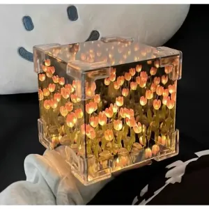 Tulip Tube Three Dimensional Small Night Lamp