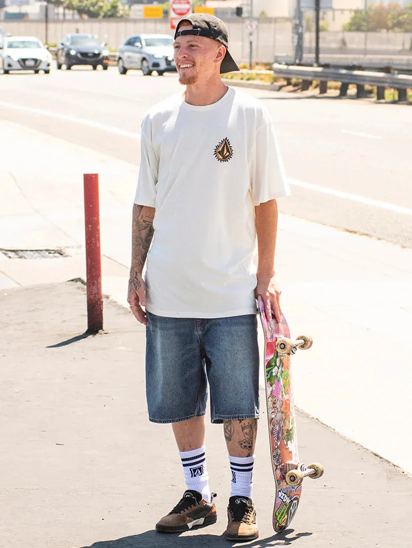 Volcom Billow Denim Shorts - CLASSIC BLUE