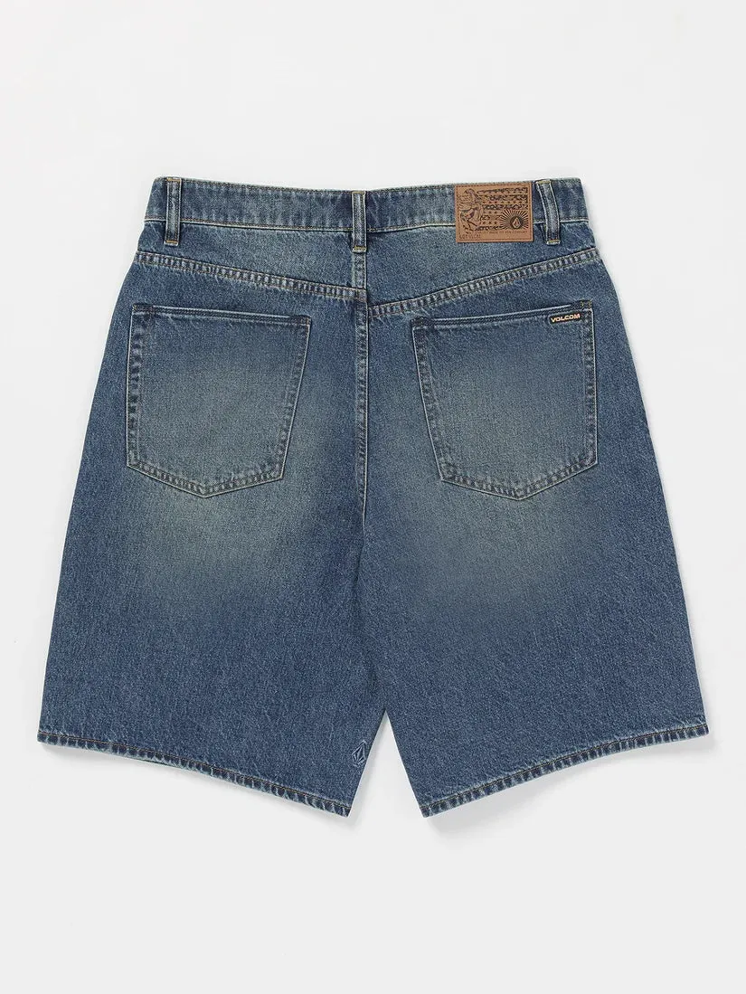 Volcom Billow Denim Shorts - CLASSIC BLUE