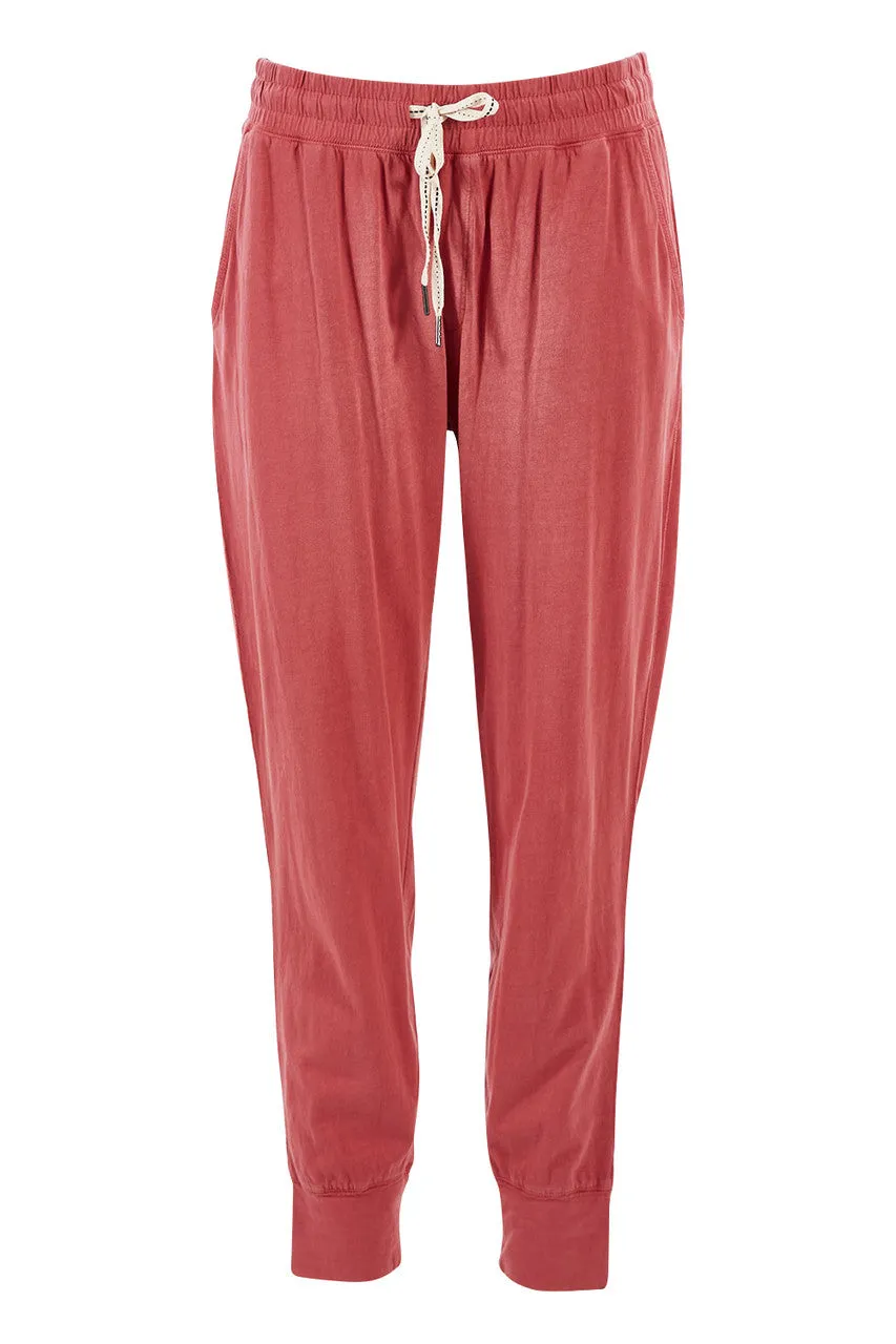 Wash Out Lounge Pant in Deep Rose