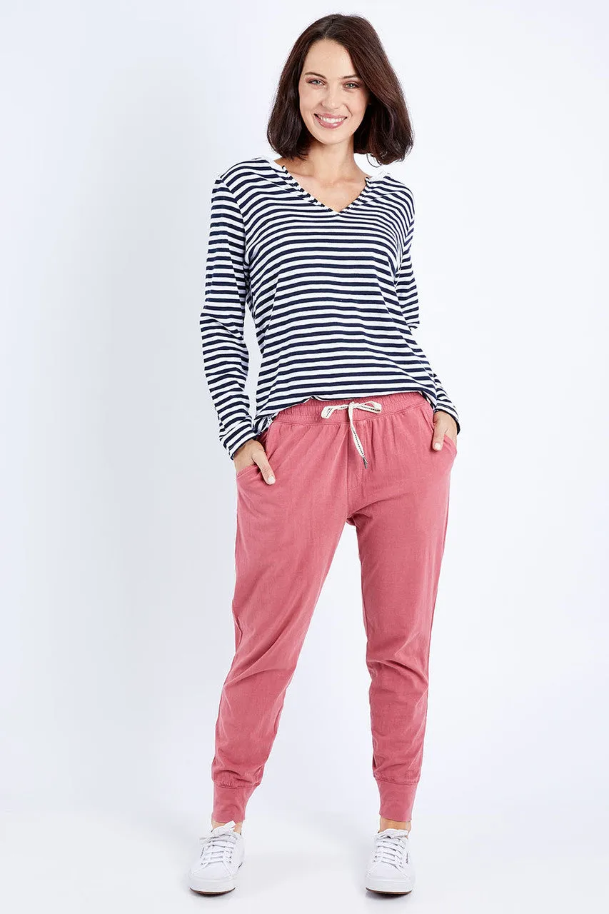 Wash Out Lounge Pant in Deep Rose