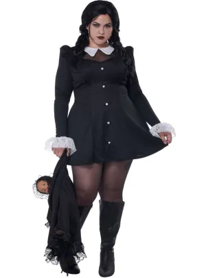 Wednesday Addams Plus Size Womens Halloween Costume
