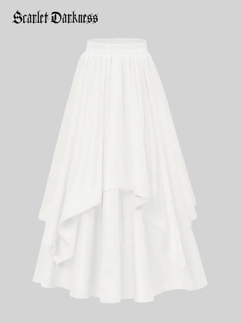 Women Renaissance Dual-Layer Swing Maxi Skirt