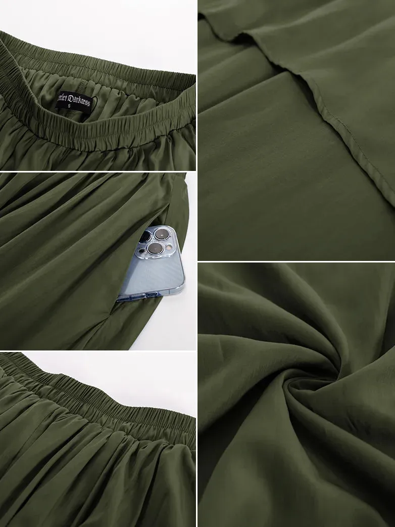 Women Renaissance Dual-Layer Swing Maxi Skirt